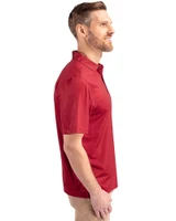 Arizona Cardinals Americana Cutter & Buck Pike Eco Tonal Geo Print Stretch Recycled Mens Big & Tall Polo Cardinal Red Side