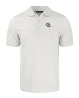 Los Angeles Chargers NFL Helmet Cutter & Buck Pike Eco Symmetry Print Stretch Recycled Mens Big & Tall Polo WHPOL_MANN_HG 1