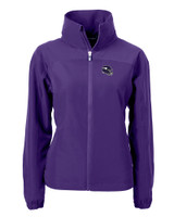 Minnesota Vikings NFL Helmet Cutter & Buck Charter Eco Recycled Womens Full-Zip Jacket CLP_MANN_HG 1