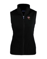 Louisville Cardinals College Vault Cutter & Buck Cascade Eco Fleece Womens Vest BL_MANN_HG 