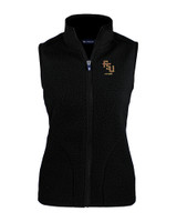 Florida State Seminoles Alumni Cutter & Buck Cascade Eco Fleece Womens Vest BL_MANN_HG 