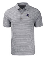 Minnesota Vikings NFL Helmet Cutter & Buck Forge Eco Heather Stripe Stretch Recycled Mens Big & Tall Polo BLH_MANN_HG 1