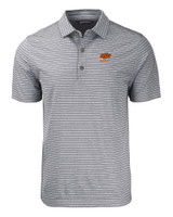 Oklahoma State Cowboys Alumni Cutter & Buck Forge Eco Heather Stripe Stretch Recycled Mens Big & Tall Polo BLH_MANN_HG 1