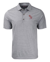 Florida State Seminoles Alumni Cutter & Buck Forge Eco Heather Stripe Stretch Recycled Mens Big & Tall Polo BLH_MANN_HG 1