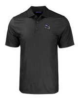 Minnesota Vikings NFL Helmet Cutter & Buck Pike Eco Tonal Geo Print Stretch Recycled Mens Big & Tall Polo BL_MANN_HG 1