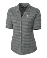New York Giants Cutter & Buck Academy Elbow Sleeve Womens Top Elemental Grey Mannequin