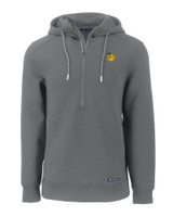 Baylor Sailor Bear College Vault Cutter & Buck Roam Eco Half Zip Recycled Mens Pullover Hoodie EG_MANN_HG 1