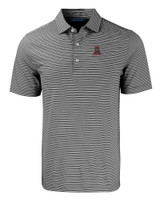 Alabama Crimson Tide College Vault Cutter & Buck Forge Eco Double Stripe Stretch Recycled Mens Big &Tall Polo BLWH_MANN_HG 1