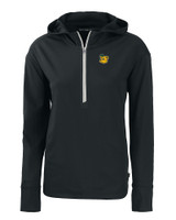 Baylor Sailor Bear College Vault Cutter & Buck Daybreak Eco Recycled Womens Half Zip Hoodie BL_MANN_HG 