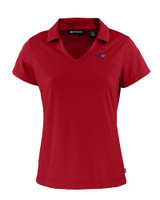New England Patriots Americana Cutter & Buck Daybreak Eco Recycled Womens V-neck Polo Cardinal Red Mannequin