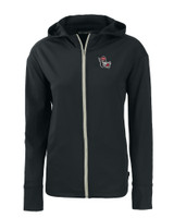 NC State Wolfpack College Vault Cutter & Buck Daybreak Eco Recycled Womens Full Zip Hoodie BL_MANN_HG 1