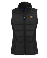 Grambling Tigers College Vault Cutter & Buck Evoke Hybrid Softshell Recycled Womens Full Zip Vest BL_MANN_HG 