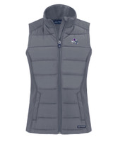 Buffalo Bills NFL Helmet Cutter & Buck Evoke Hybrid Eco Softshell Recycled Womens Full Zip Vest EG_MANN_HG 1