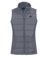 Arkansas Razorbacks Alumni Cutter & Buck Evoke Hybrid Eco Softshell Recycled Womens Full Zip Vest EG_MANN_HG 1
