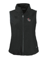 NC State Wolfpack College Vault Cutter & Buck Charter Eco Full-Zip Womens Vest BL_MANN_HG 1