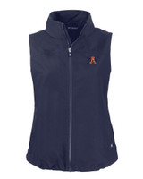 Auburn Tigers College Vault Cutter & Buck Charter Eco Recycled Full-Zip Womens Vest NVBU_MANN_HG 1