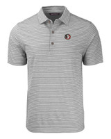 Florida State Seminoles College Vault Cutter & Buck Forge Eco Heather Stripe Stretch Recycled Mens Polo EGH_MANN_HG 1