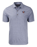 Auburn Tigers College Vault Cutter & Buck Forge Eco Heather Stripe Stretch Recycled Mens Polo NVH_MANN_HG 1