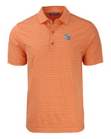 Miami Dolphins NFL Helmet Cutter & Buck Forge Eco Heather Stripe Stretch Recycled Mens Polo CGH_MANN_HG 1