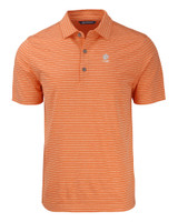 Clemson Tigers Alumni Cutter & Buck Forge Eco Heather Stripe Stretch Recycled Mens Polo CGH_MANN_HG 1