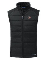 Florida State Seminoles College Vault Cutter & Buck Evoke Hybrid Softshell Recycled Mens Full Zip Vest BL_MANN_HG 