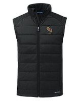 Florida State Seminoles Alumni Cutter & Buck Evoke Hybrid Softshell Recycled Mens Full Zip Vest BL_MANN_HG 