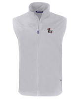 NC State Wolfpack College Vault Cutter & Buck Charter Eco Recycled Mens Full-Zip Vest POL_MANN_HG 1