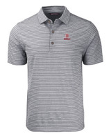 Bradley Braves Cutter & Buck Forge Eco Heather Stripe Stretch Recycled Mens Polo BLH_MANN_HG 1