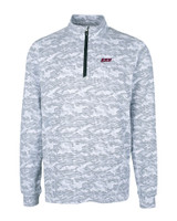 Eastern Kentucky Colonels Cutter & Buck Traverse Camo Print Stretch Quarter Zip Mens Big and Tall Pullover CC_MANN_HG 1