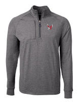 Eastern Washington Eagles Cutter & Buck Adapt Eco Knit Heather Mens Big & Tall Quarter Zip Pullover BLH_MANN_HG 