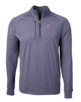 Auburn Tigers Alumni Cutter & Buck Adapt Eco Knit Heather Mens Big & Tall Quarter Zip Pullover NVH_MANN_HG 1