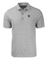 Embry-Riddle Eagles Cutter & Buck Forge Eco Heather Stripe Stretch Recycled Mens Big & Tall Polo EGH_MANN_HG 