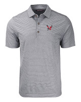 Eastern Washington Eagles Cutter & Buck Forge Eco Heather Stripe Stretch Recycled Mens Big & Tall Polo BLH_MANN_HG 