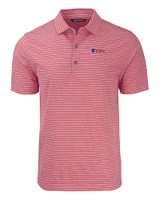 Fairleigh Dickinson Knights Cutter & Buck Forge Eco Heather Stripe Stretch Recycled Mens Big & Tall Polo CRH_MANN_HG 