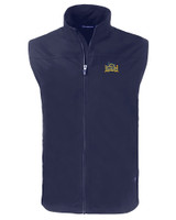 Drexel Dragons Cutter & Buck Charter Eco Full-Zip Mens Big & Tall Vest NVBU_MANN_HG 