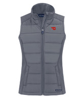 Dayton Flyers Cutter & Buck Evoke Hybrid Softshell Recycled Womens Full Zip Vest EG_MANN_HG 