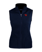 Dayton Flyers Cutter & Buck Cascade Eco Fleece Womens Vest NVBU_MANN_HG 