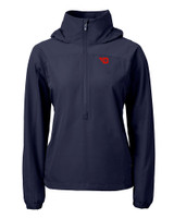 Dayton Flyers Cutter & Buck Charter Eco Recycled Womens Anorak Jacket NVBU_MANN_HG 