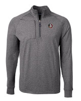 Florida State Seminoles Cutter & Buck Adapt Eco Knit Heather Mens Quarter Zip Pullover BLH_MANN_HG 