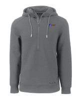 Fairleigh Dickinson Knights Cutter & Buck Roam Eco Half Zip Recycled Mens Hooded Pullover EG_MANN_HG 