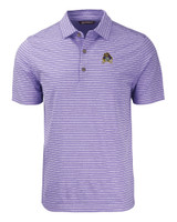 East Carolina Pirates Cutter & Buck Forge Eco Heather Stripe Stretch Recycled Mens Polo CPH_MANN_HG 1