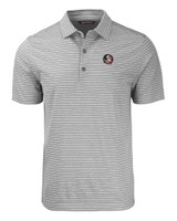 Florida State Seminoles Cutter & Buck Forge Eco Heather Stripe Stretch Recycled Mens Polo EGH_MANN_HG 1