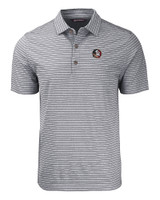 Florida State Seminoles Cutter & Buck Forge Eco Heather Stripe Stretch Recycled Mens Polo BLH_MANN_HG 