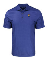 Illinois Fighting Illini College Vault Cutter & Buck Pike Eco Tonal Geo Print Stretch Recycled Mens Polo TBL_MANN_HG 1