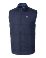 Auburn Tigers Alumni Cutter & Buck Stealth Hybrid Quilted Mens Big and Tall Windbreaker Vest LYN_MANN_HG 1