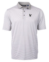 Embry-Riddle Eagles Cutter & Buck Virtue Eco Pique Micro Stripe Recycled Mens Big & Tall Polo POLWH_MANN_HG 