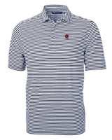 Auburn Tigers Alumni Cutter & Buck Virtue Eco Pique Stripe Recycled Mens Big and Tall Polo NVBU_MANN_HG 1