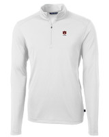 Auburn Tigers Alumni Cutter & Buck Virtue Eco Pique Recycled Quarter Zip Mens Big & Tall Pullover WH_MANN_HG 1