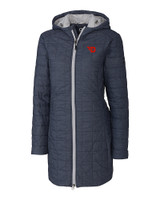 Dayton Flyers Cutter & Buck Rainier PrimaLoft®  Womens Eco Insulated Hooded Long Coat ANM_MANN_HG 