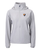 Illinois Fighting Illini College Vault Cutter & Buck Charter Eco Recycled Womens Anorak Jacket POL_MANN_HG 
